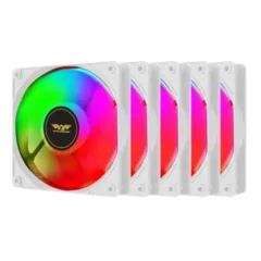 Armaggeddon Gaming Cooling Fan Set 5pcs CHROMA KIT 3000 White