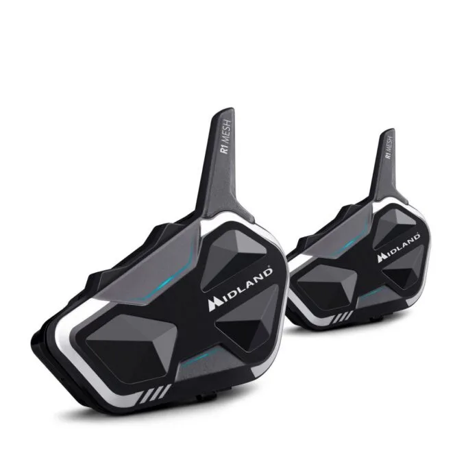 Midland Moto Intercom R1 Mesh Hybrid BT & Mesh Helmet Headset (twin) — image 1
