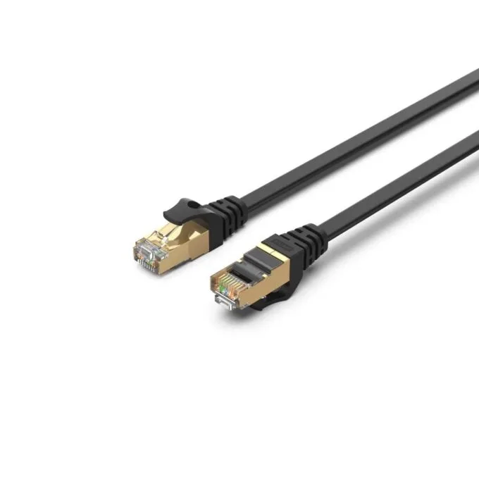Unitek Network Patch Cable CAT7 Flat SSTP CU Black 2.0m C1897BK-2M — image 1