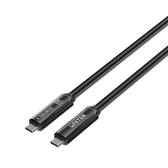 Unitek UC USB-C Fiber Optic 8K Cable 10Gbps 60W PD 10.0m C14178A-10M — image 1