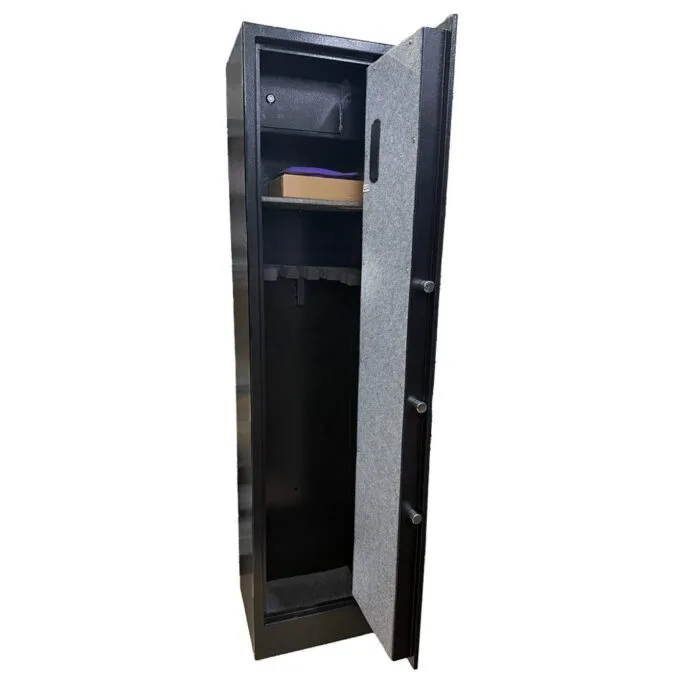 NETPRO Safe Box Gun Cabinet with Fingerprint, Code & Key 145x35x30cm NP-GSB — image 2