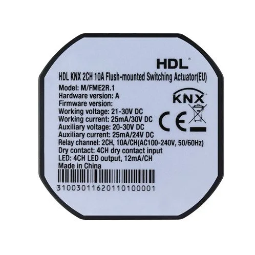 HDL Actuator 2CH 10A Flush-mounted — image 4