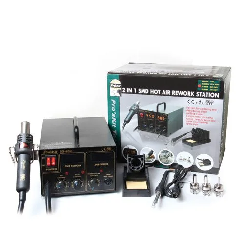 Proskit Soldering Station with LCD Display & Hot Air SS-989B — image 2