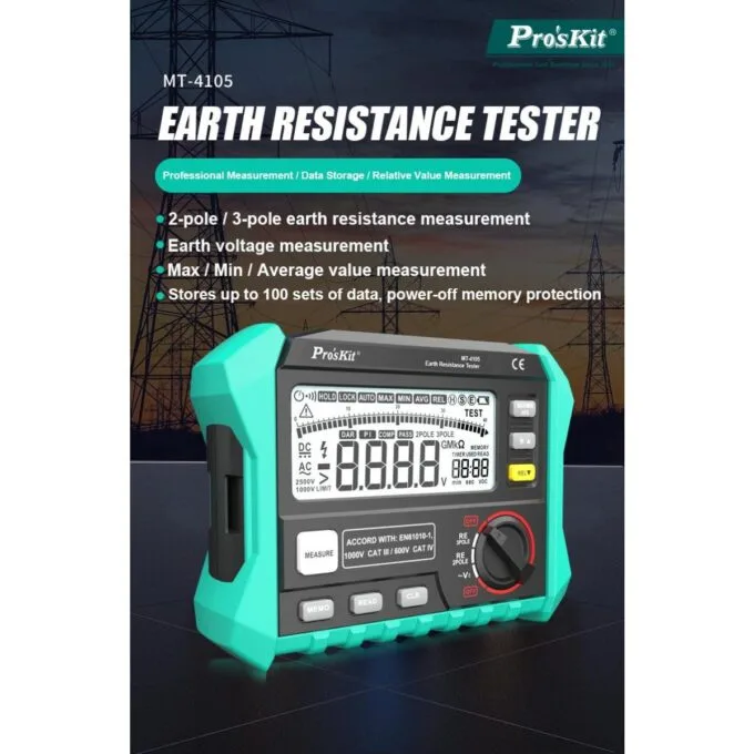 Proskit Digital Earth Resistance Tester MT-4105 — image 2