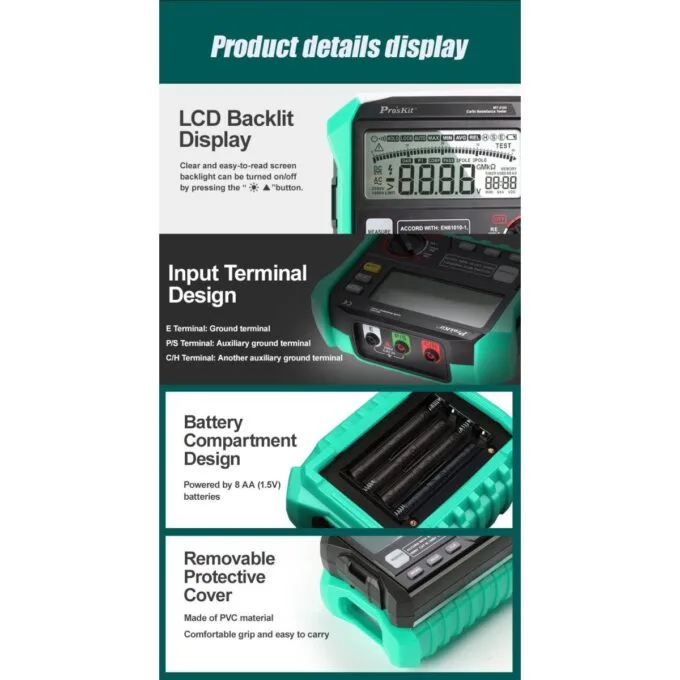 Proskit Digital Earth Resistance Tester MT-4105 — image 8
