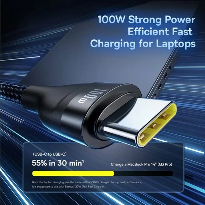 Baseus Cable 3in1 USB-C/USB-C/Light to USB-C /USB A, Flash 3 Series 1.5m Black — image 5
