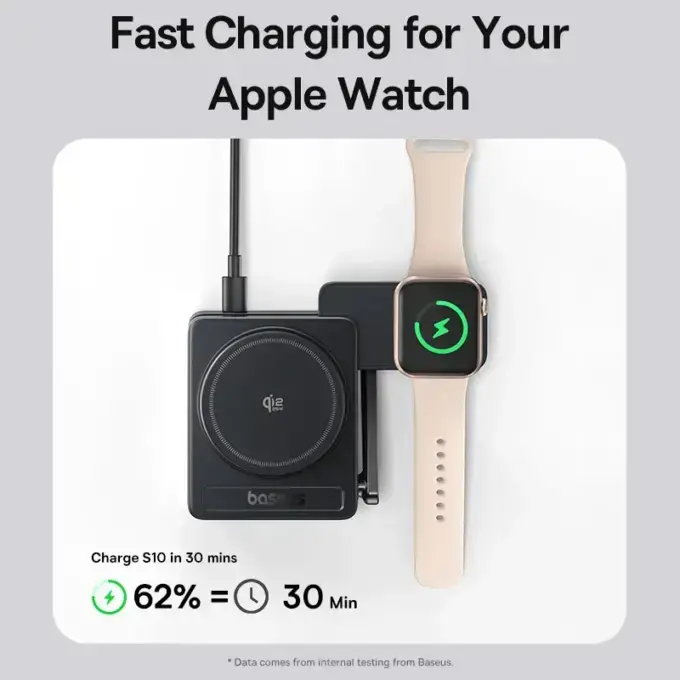 Baseus Charger Desktop Wireless 3in1 PicoGo AF21 P Qi2.2 35W Black — image 5
