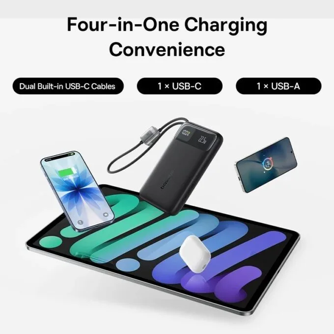 Baseus Powerbank 22.5W 10000mAh + Display  EnerFill FC11  Black — image 4