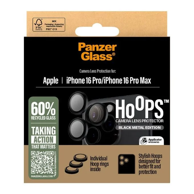 PanzerGlass ® Hoops® Camera Lens Protector Black iPhone 16 Pro | 16 Pro Max — image 3