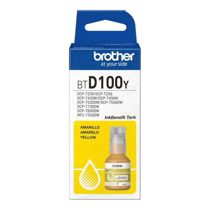 Brother BTD100Y printer ink refill — image 1