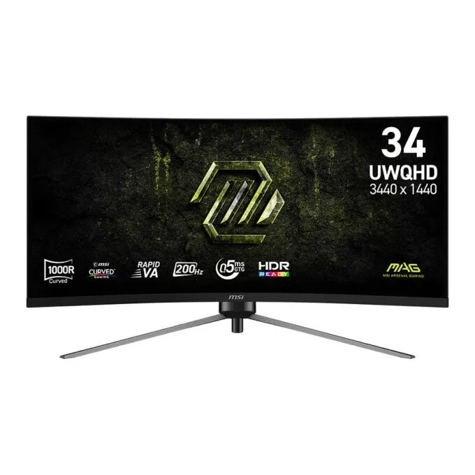 MSI MAG 345CQRF E20 computer monitor — image 1