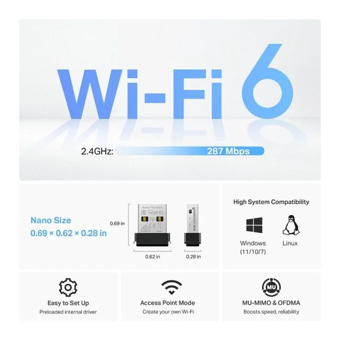 TP-LINK Archer TX1U Nano V1 - Network Adapter (ARCHER TX1U NANO) — image 4