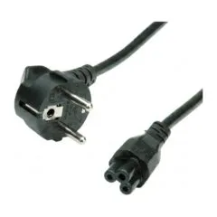 VALUE power cable, 3pol. Notebook socket, black, 0,8 m