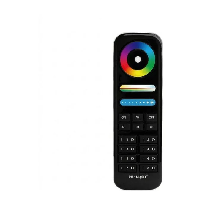 LED remote control RGB-WW (RGB-CCT) 8 zones black *Milight/Miboxer * — image 1