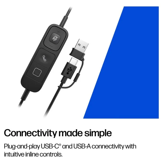 HP Poly Mission 615 Monaural USB Wired Headset — image 5