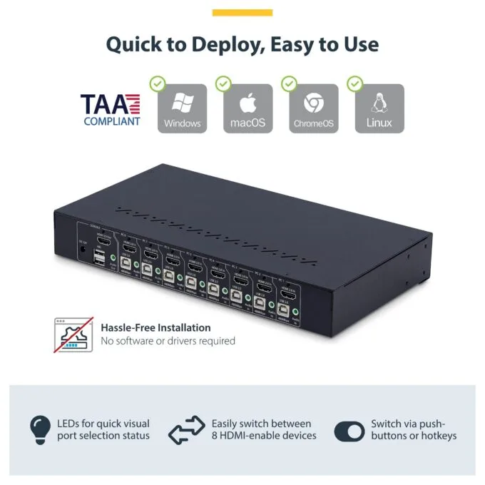 StarTech.com R8AH202-KVM-SWITCH KVM switch — image 7