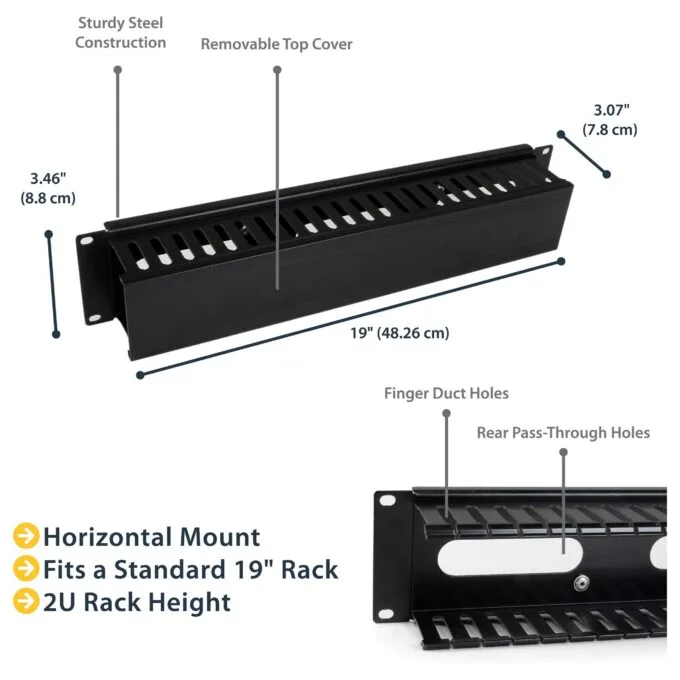 StarTech.com CMDUCT2U rack accessory — image 7