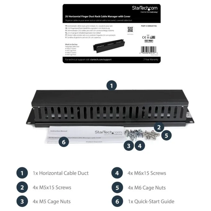 StarTech.com CMDUCT2U rack accessory — image 10