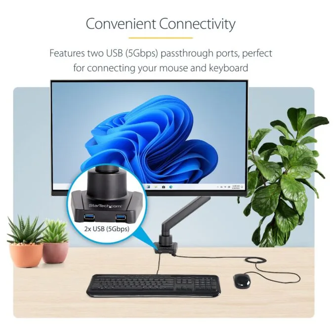 StarTech.com ARMSLIM2USB3 monitor mount / stand — image 9
