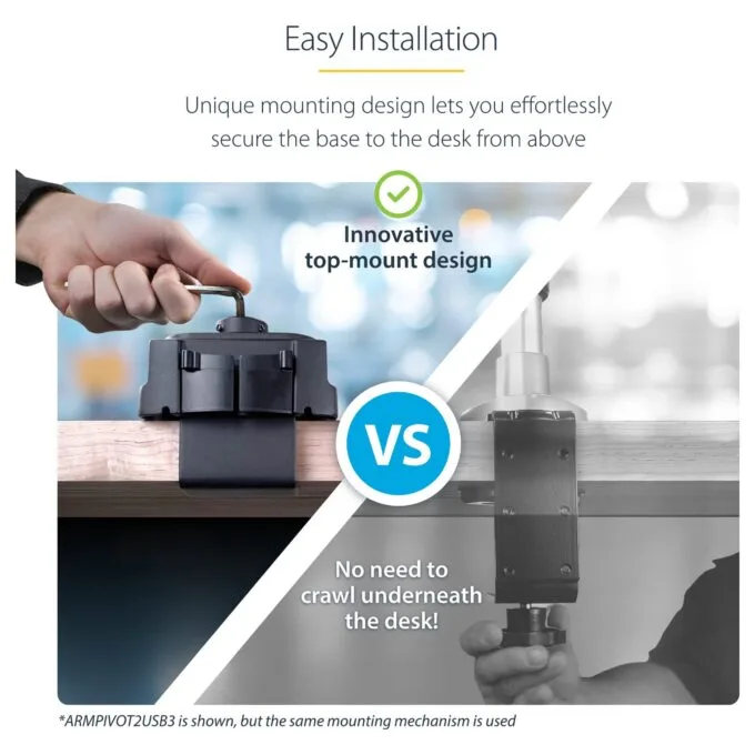 StarTech.com ARMSLIM2USB3 monitor mount / stand — image 10
