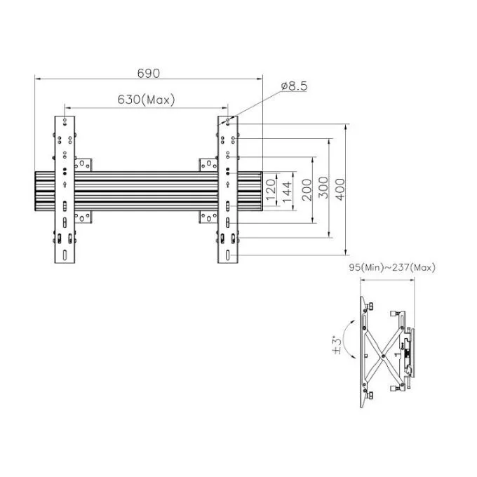 Equip 650355 signage display mount — image 5