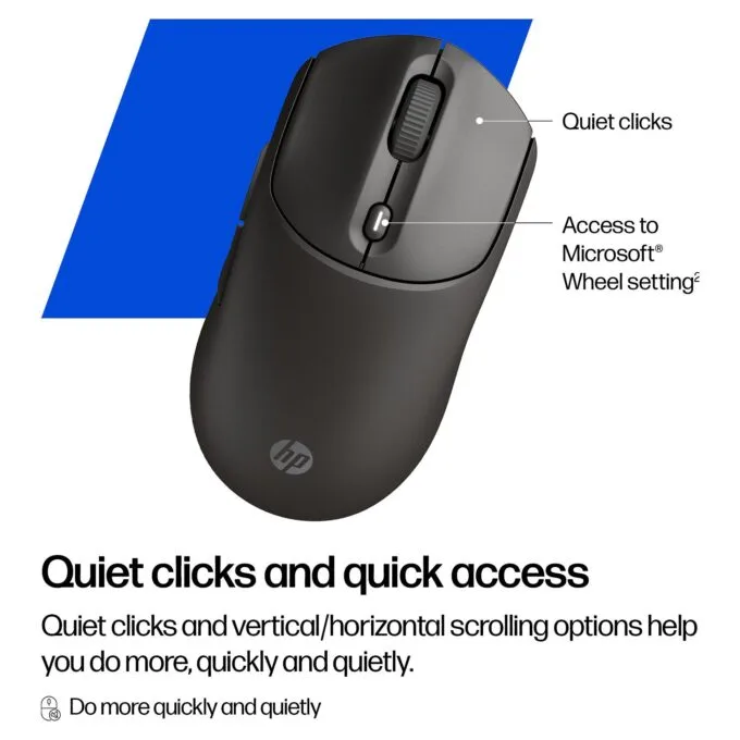 HP 405 Quiet Wireless Mouse EMEA-INT, black — image 7