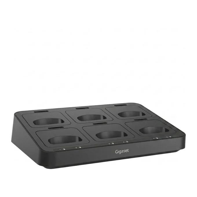 GIGASET Multicharger PRO 6 Mobile Phone Charger Adaptable with Optional Snap-in Modules for S700H R700H protect SL800H — image 1