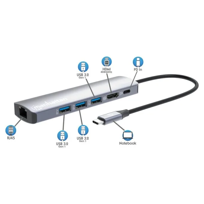Manhattan 153959 laptop dock/port replicator — image 8