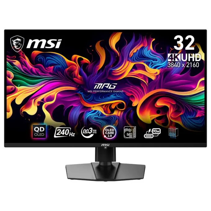 MSI MPG 321URX QD-OLED computer monitor — image 1