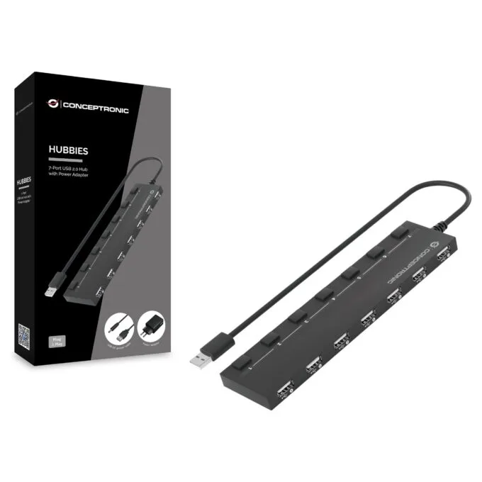 Conceptronic HUBBIES08BP interface hub — image 2
