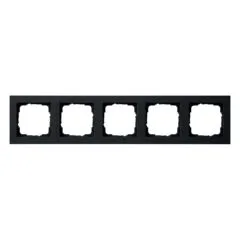 GIRA 021509 Covering frame 5f Gira E2 Black m