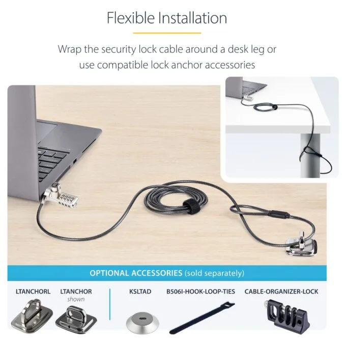 StarTech.com DUALKA10-LAPTOP-LOCK cable lock — image 14