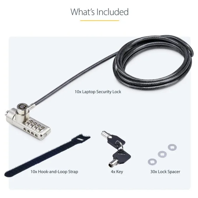 StarTech.com DUALKA10-LAPTOP-LOCK cable lock — image 16