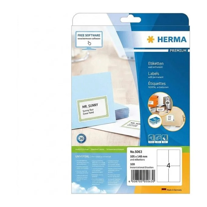 HERMA 5063 printer label — image 1