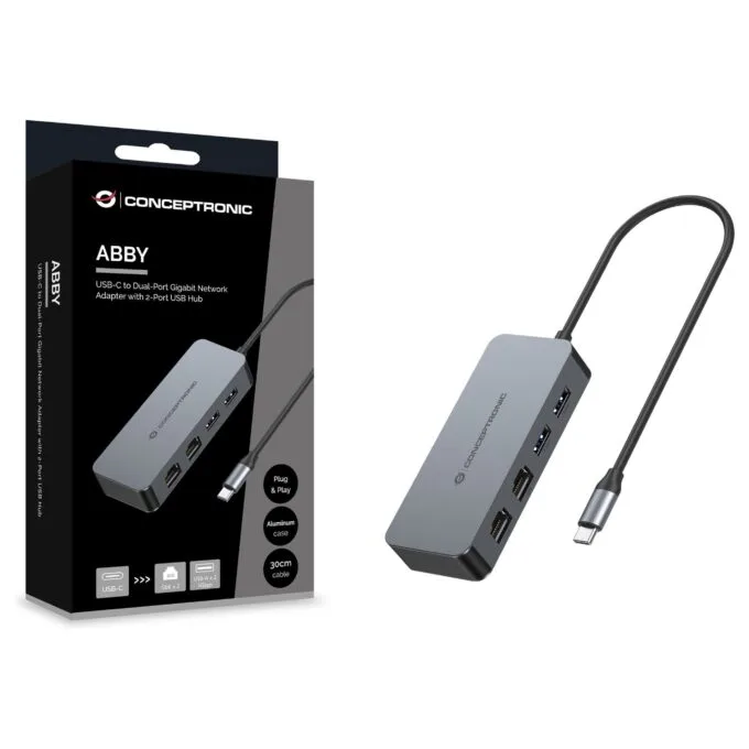 Conceptronic ABBY24G laptop dock/port replicator — image 5