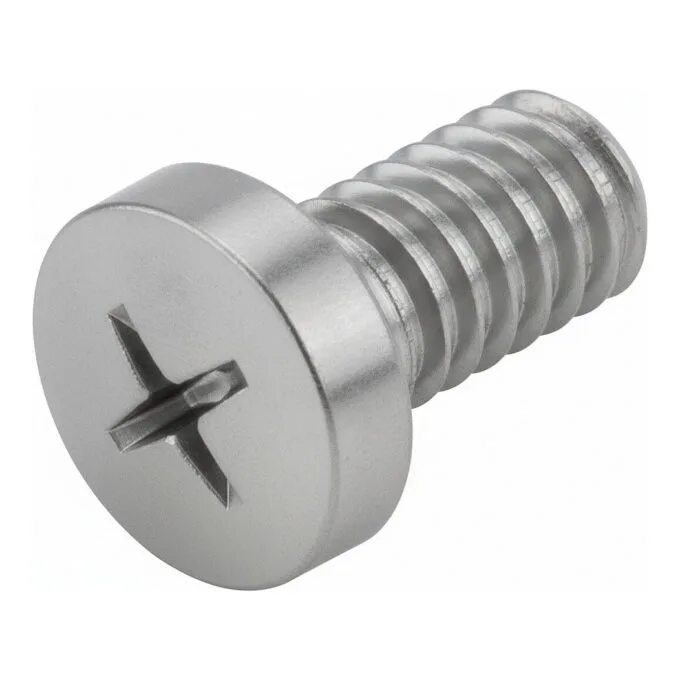 SCHROFF lens head screw with cross slot - NTS LIN.SCHR.M2.5X8 NI 100ST — image 1
