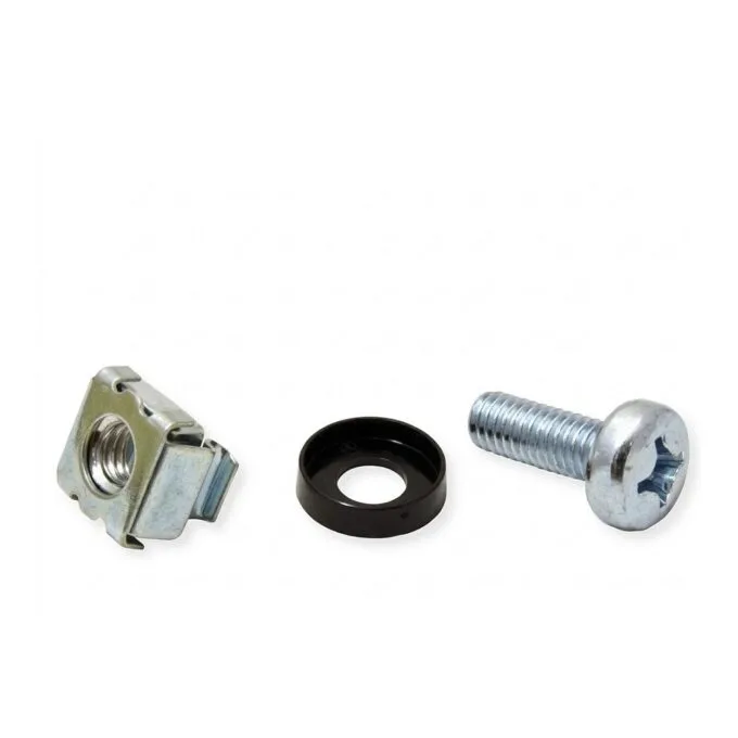 SCHROFF 19" fastening kit (screw, disc, nut) - MONTAGESET 19"COMPONENTS 4X — image 1