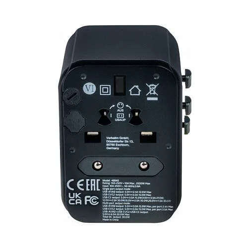 Verbatim 49545 power plug adapter — image 2