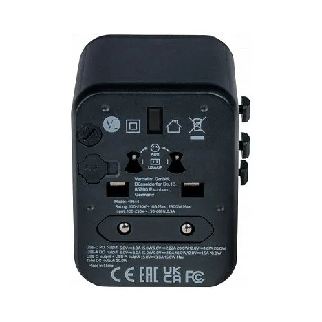 Verbatim 49544 power plug adapter — image 1