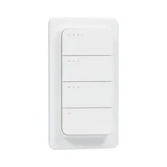 Shelly · Plug & Play · Blu ZB RC Button 4 · Remote control incl. Magnet Holder · 4 times · 16 actions · Bluetooth · Zigbee · White