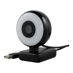 WEMISS CM-A2 Stream Series with Ring Light Full HD Webcam with 1/3′′-CMOS Sensor black