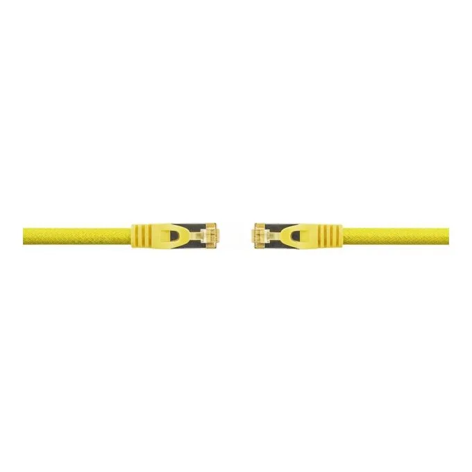 Python patch cable with Cat.7 raw cable S/FTP PiMF halogen-free 1.5m yellow — image 1