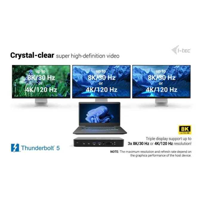i-tec TB5TRIPLEDOCKM2PD laptop dock/port replicator — image 7