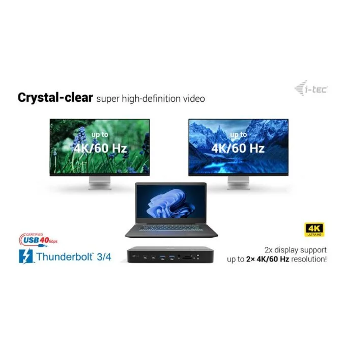 i-tec TB5TRIPLEDOCKM2PD laptop dock/port replicator — image 9