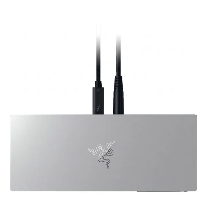 Razer Thunderbolt 5 Dock Desktop RGB Dock for Multiple Devices & Screens, Mercury — image 1