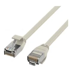 EFB RJ45 patch cable Cat.6A U/FTP TPE 4mm ultraflex grey 0.25m