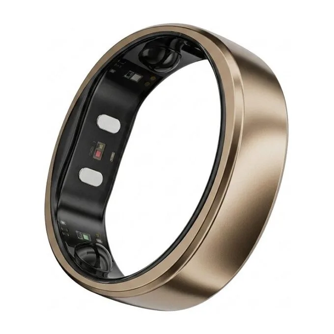 RingConn Smart Ring Gen2 Air for Women and Men - Sleep and Fitness Tracking Wearable - Heart Rate - Dune Gold Size 12 — image 1