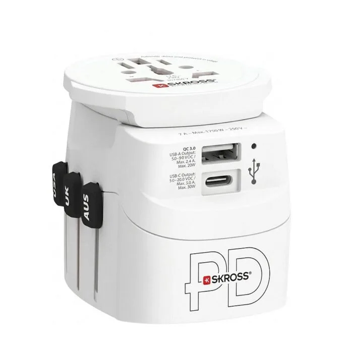 SKROSS Pro Light USB AC30PD World, white — image 1
