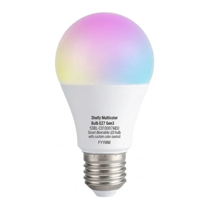 Shelly Plug & Play Multicolor Bulb E27 Gen3 LED lamp dimmable measurement function WLAN BT — image 1