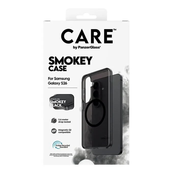 PanzerGlass CARE™ by ® Smokey Case w. Black Qi Samsung Galaxy S26 mobile phone case — image 3